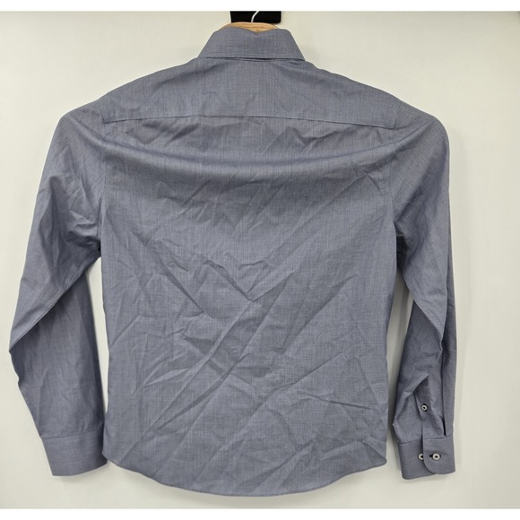 Untuckit Cadetto WF Shirt Mens M Wrinkle Free Blue Button Down Long Sleeve Dress - Picture 3 of 8